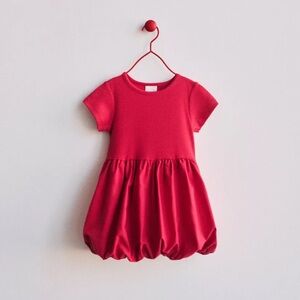 ZARA COMBINATION BALLOON DRESS